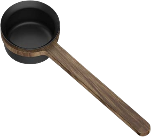 Airflow Coffee Bean Scoop — Long Wooden Handle
