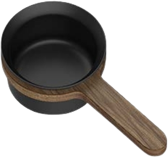 Airflow Coffee Bean Scoop — Short Wooden Handle