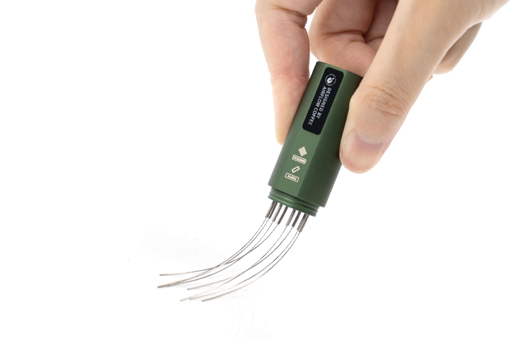 Airflow Magnetic WDT Tool with fine stainless needles and a knurled handle